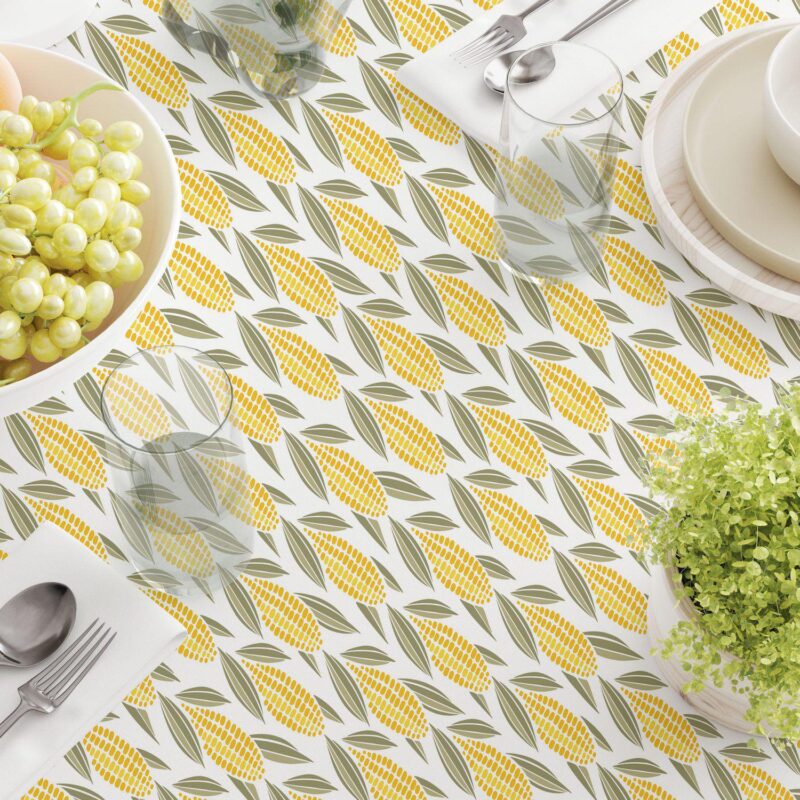 Rectangular Tablecloth, 100% Cotton, 52x120 , Harvest Corn - Image 3