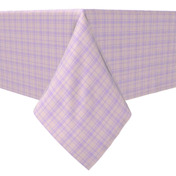 Rectangular Tablecloth, 100% Cotton, Plaid 27