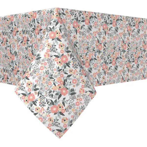 Rectangular Tablecloth, 100% Polyester, 60x120 , Botanical Blossom