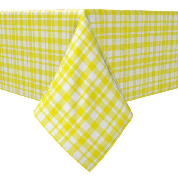 Rectangular Tablecloth, 100% Cotton, Plaid 8