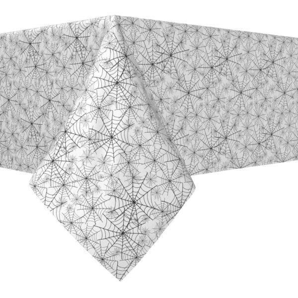 Rectangular Tablecloth, 100% Polyester, 60x120 , Spooky Spider Webs