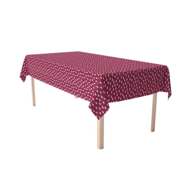 Rectangular Tablecloth, 100% Cotton, 52x104 , Holiday Woodland Plaid