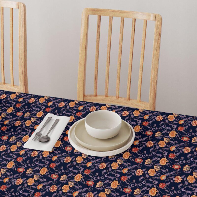 Rectangular Tablecloth, 100% Cotton, 52x84 , Floral 25 - Image 4