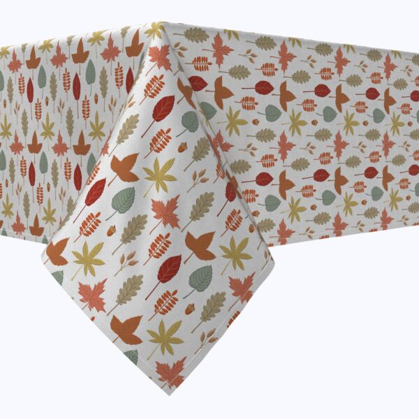 Rectangular Tablecloth, 100% Cotton, 52x84 , Foliage Illustration