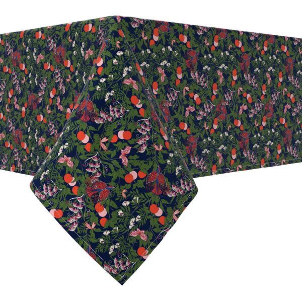 Rectangular Tablecloth, 100% Cotton, 60x84 , Floral 44