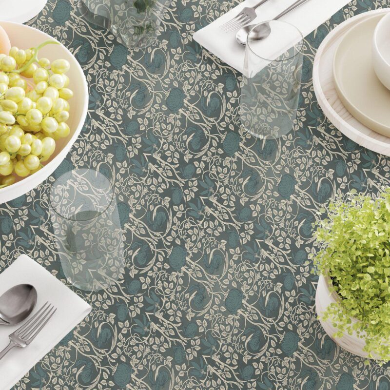 Rectangular Tablecloth, 100% Cotton, 52x84 , Floral 49 - Image 3