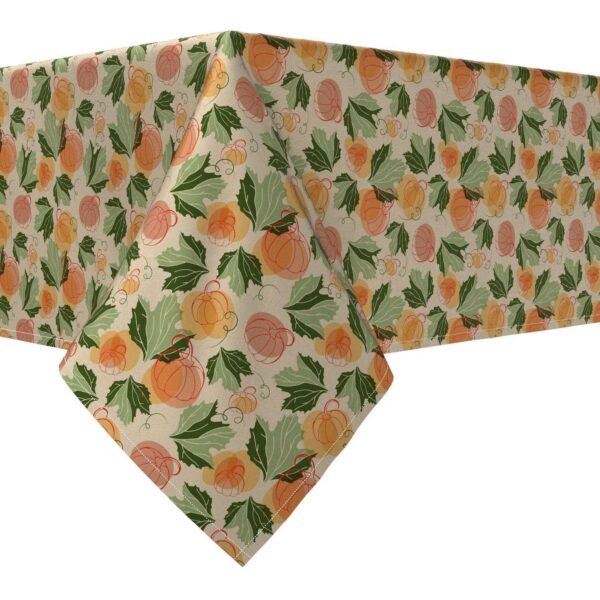 Rectangular Tablecloth, 100% Cotton, 60x120 , Collage of Pumpkins