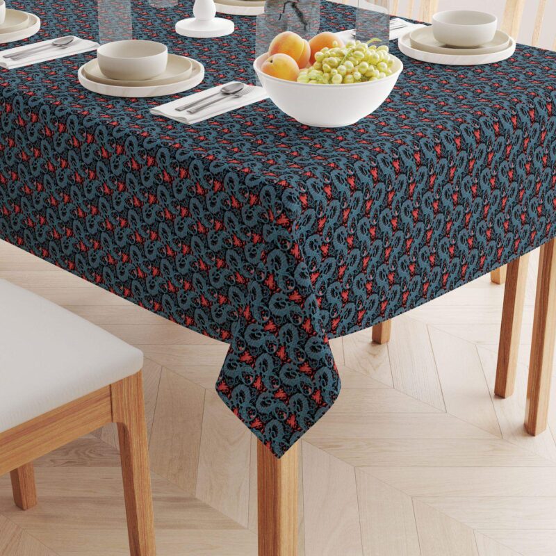 Rectangular Tablecloth, 100% Cotton, 52x120 , Floral 30 - Image 2