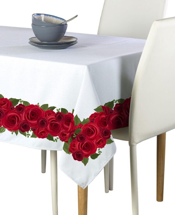 Rectangular Tablecloth, 100% Polyester, 60x120 , Rose Garland