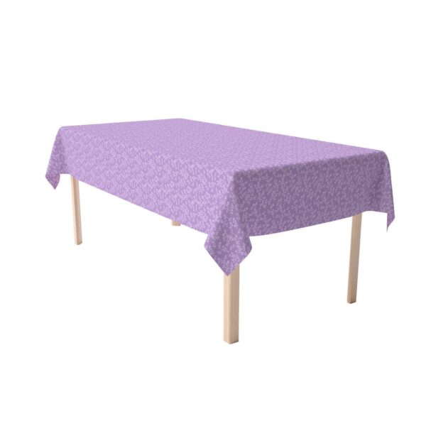 Rectangular Tablecloth, 100% Cotton, 60x104 , Purple Vines