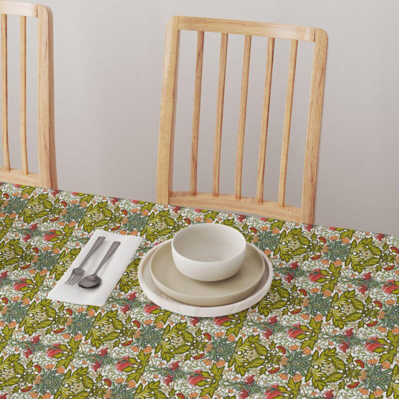 Rectangular Tablecloth, 100% Cotton, 52x104 , Floral 38 - Image 4