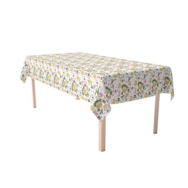 Rectangular Tablecloth, 100% Cotton, 52x84 , In the Garden