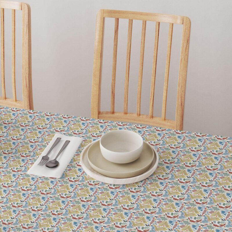 Rectangular Tablecloth, 100% Cotton, 52x104 , Floral 54 - Image 4