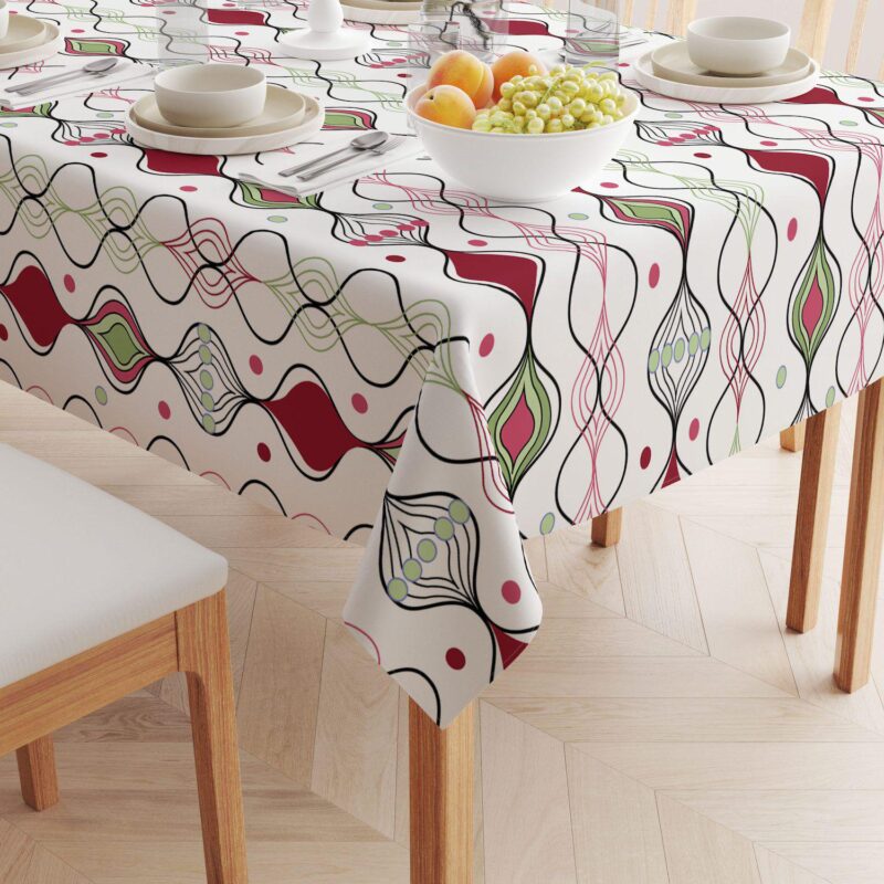 Rectangular Tablecloth, 100% Cotton, 52x104 , Floral 99 - Image 2