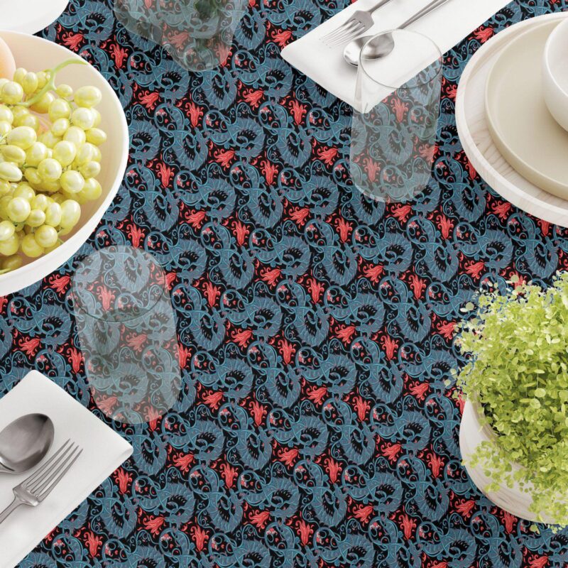 Rectangular Tablecloth, 100% Cotton, 52x120 , Floral 30 - Image 3