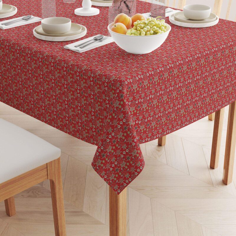 Rectangular Tablecloth, 100% Cotton, 60x84 , Floral 56 - Image 2
