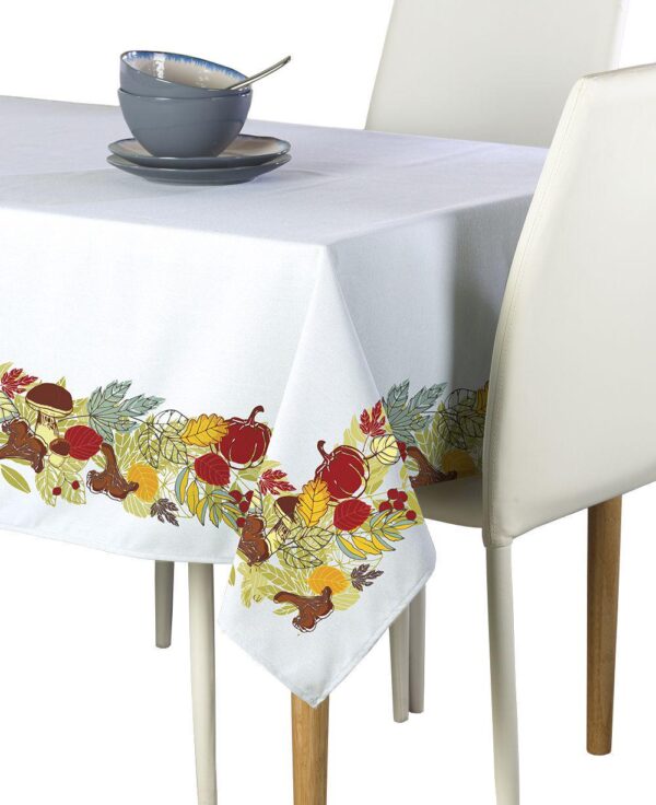 Rectangular Tablecloth, 100% Polyester, 60x120 , Artistic Autumn Garland