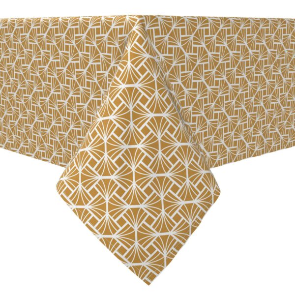 Rectangular Tablecloth, 100% Cotton, Diamond Art Deco