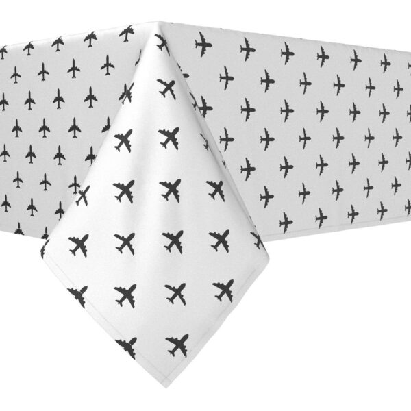 Rectangular Tablecloth, 100% Cotton, 60x104 , Aircraft Design