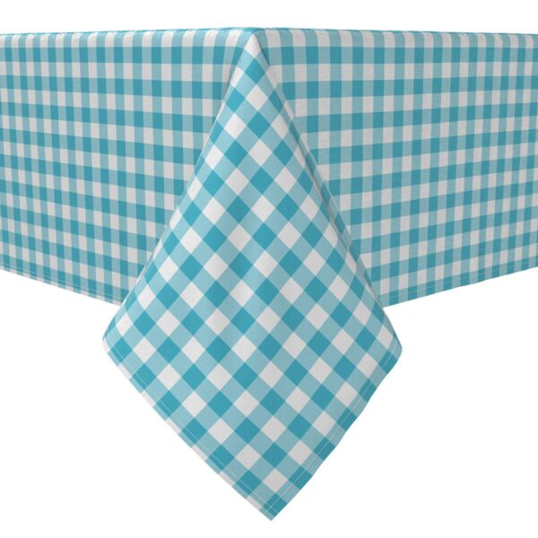 Rectangular Tablecloth, 100% Cotton, Plaid 20