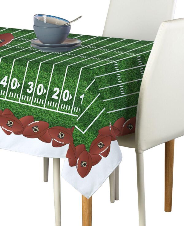 Rectangular Tablecloth, 100% Polyester, 60x120 , Football Garland