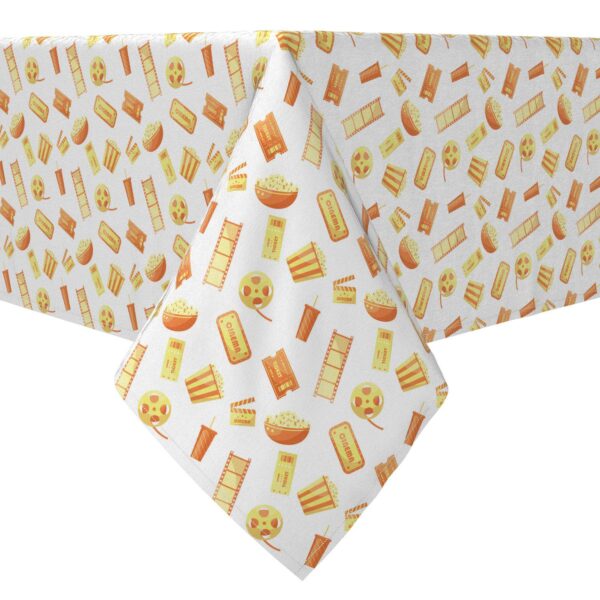 Rectangular Tablecloth, 100% Cotton, Time at the Cinema