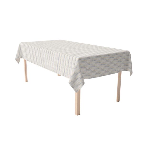 Rectangular Tablecloth, 100% Cotton, 52x120 , Natural Brush Stroke