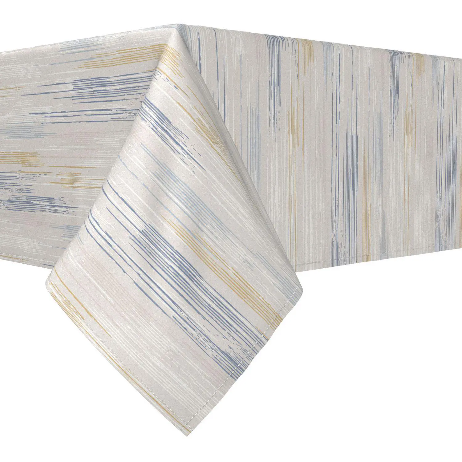 Rectangular Tablecloth, 100% Polyester, 60x84 , Natural Brush Stroke 1 Rectangular Tablecloth, 100% Polyester, 60x84 , Natural Brush Stroke