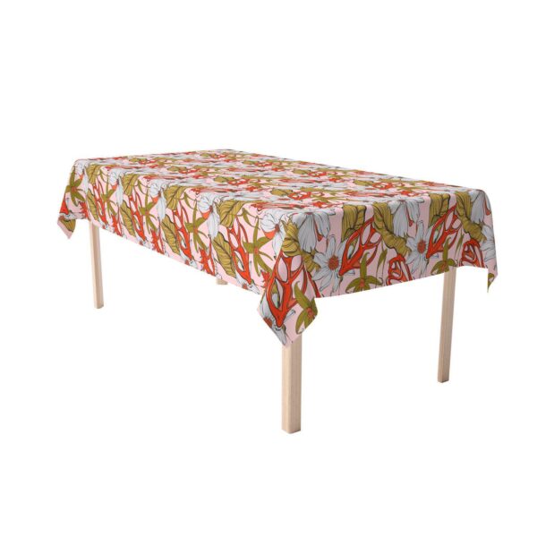 Rectangular Tablecloth, 100% Cotton, 52x84 , Floral 228