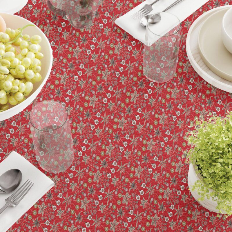 Rectangular Tablecloth, 100% Cotton, 60x84 , Floral 56 - Image 3