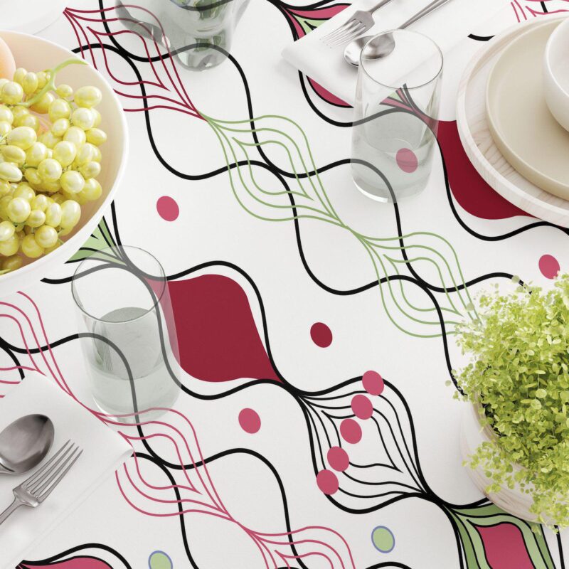 Rectangular Tablecloth, 100% Cotton, 52x104 , Floral 99 - Image 3
