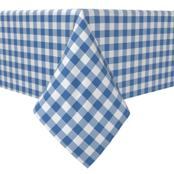 Rectangular Tablecloth, 100% Cotton, Plaid 16