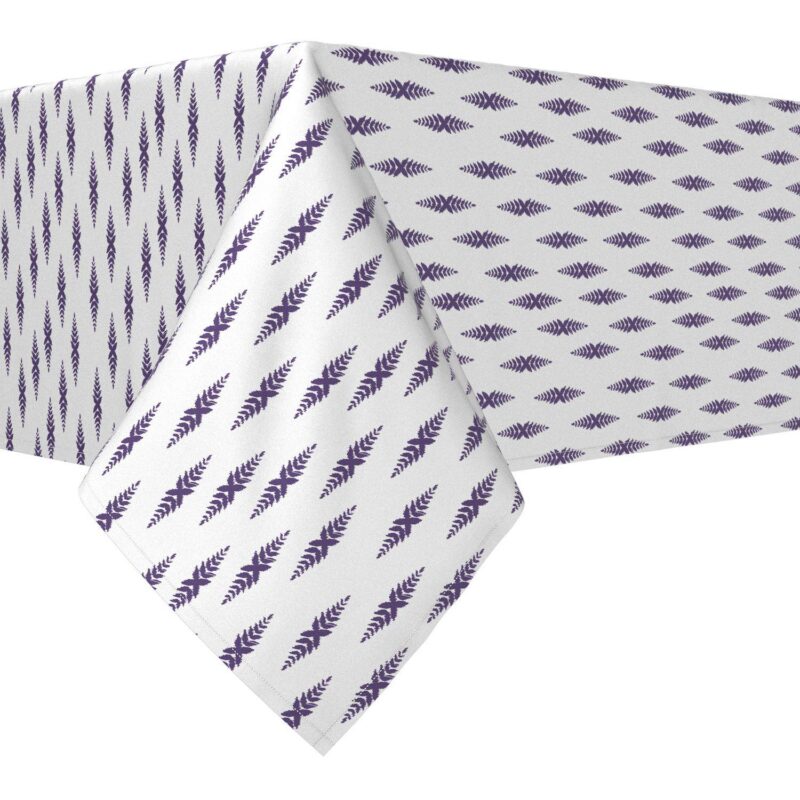 Rectangular Tablecloth, 100% Cotton, 52x104 , Boho Design