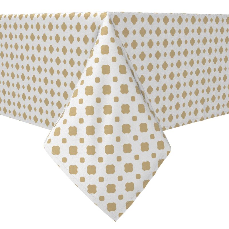 Rectangular Tablecloth, 100% Cotton, Subtle Pattern