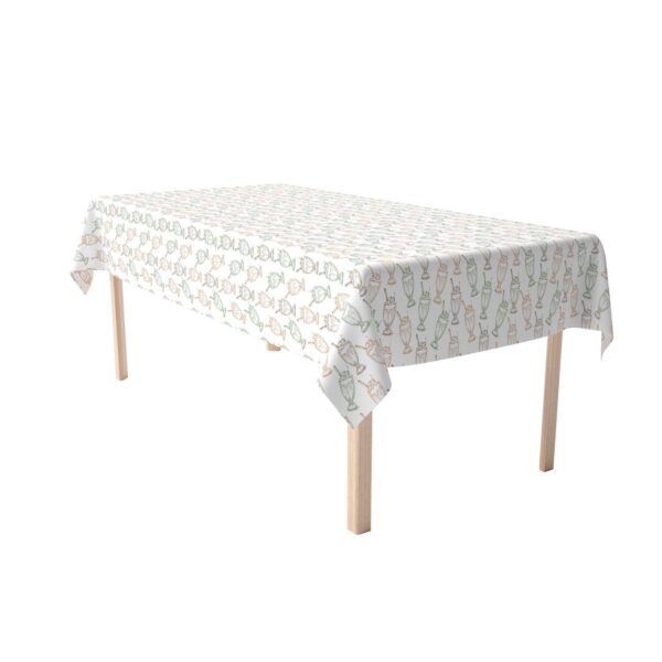 Rectangular Tablecloth, 100% Cotton, 52x84 , Ice Cream Social