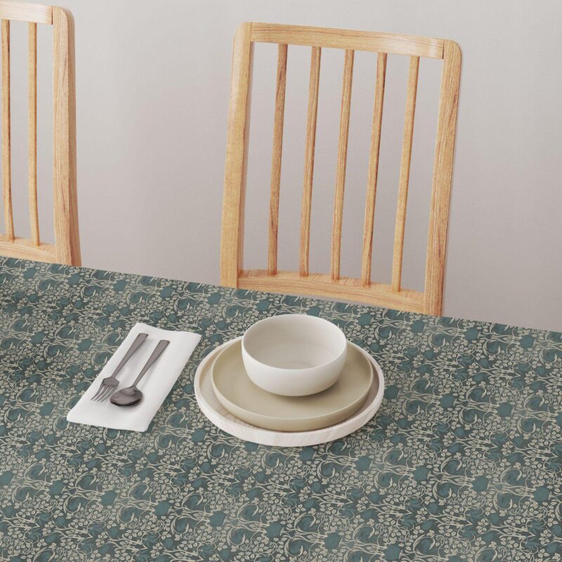 Rectangular Tablecloth, 100% Cotton, 52x84 , Floral 49 - Image 4