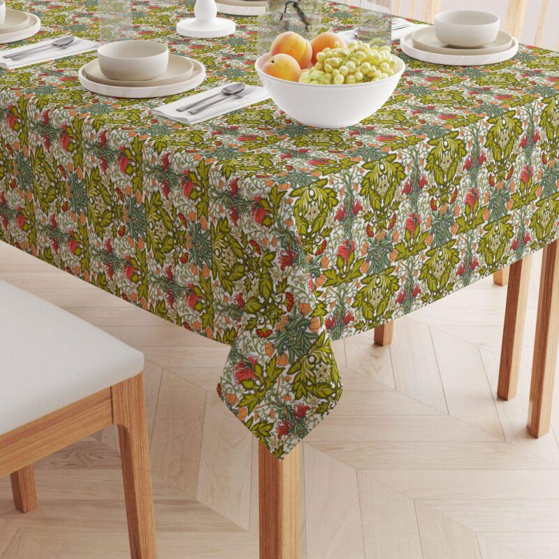 Rectangular Tablecloth, 100% Cotton, 52x104 , Floral 38 - Image 2
