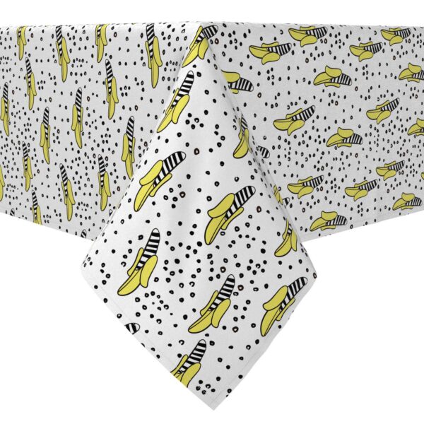 Rectangular Tablecloth, 100% Cotton, Modern Banana