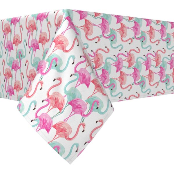 Rectangular Tablecloth, 100% Polyester, 60x120 , Flamingo Beach