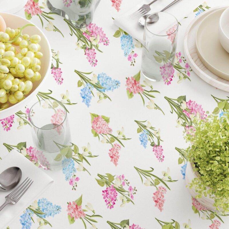 Rectangular Tablecloth, 100% Polyester, 60x84 , Garden Grown Flowers - Image 3