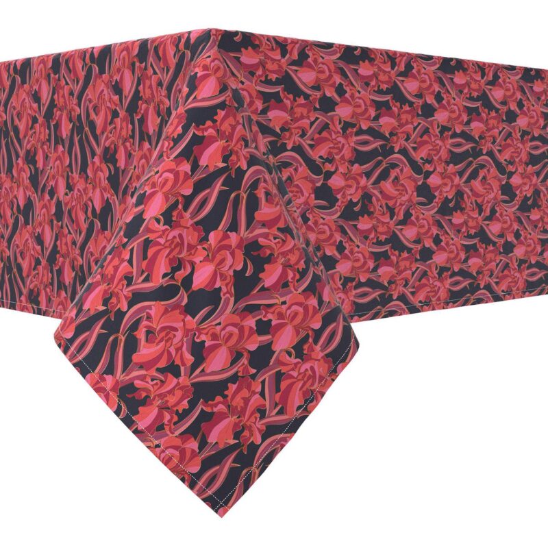 Rectangular Tablecloth, 100% Cotton, 60x120 , Floral 110