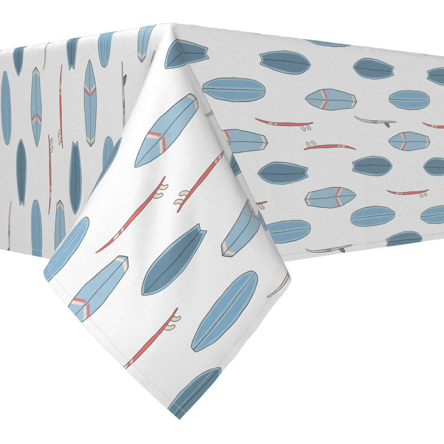 Rectangular Tablecloth, 100% Cotton, 60x84 , Surfboard Repeat 1 Rectangular Tablecloth, 100% Cotton, 60x84 , Surfboard Repeat
