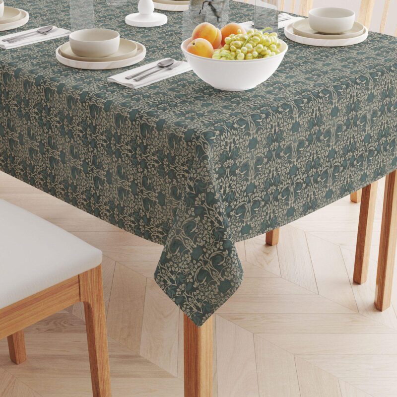 Rectangular Tablecloth, 100% Cotton, 52x84 , Floral 49 - Image 2