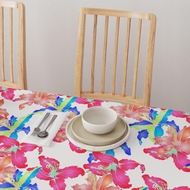 Rectangular Tablecloth, 100% Cotton, 60x84 , Floral 88 - Image 4