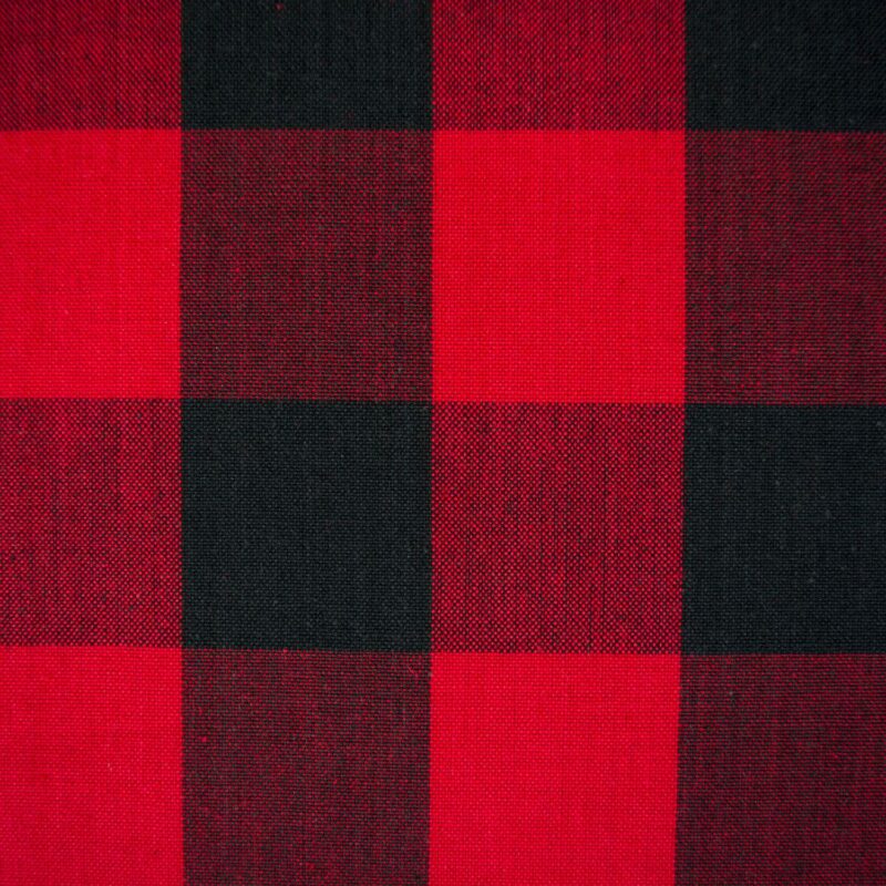 Red and Black Buffalo Plaid Rectangular Christmas Tablecloth 60  x 104 - Image 4