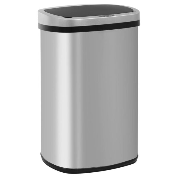 Rena 13.2 gal Motion Sensor Stainless Steel Silver Kitchen Trash Can