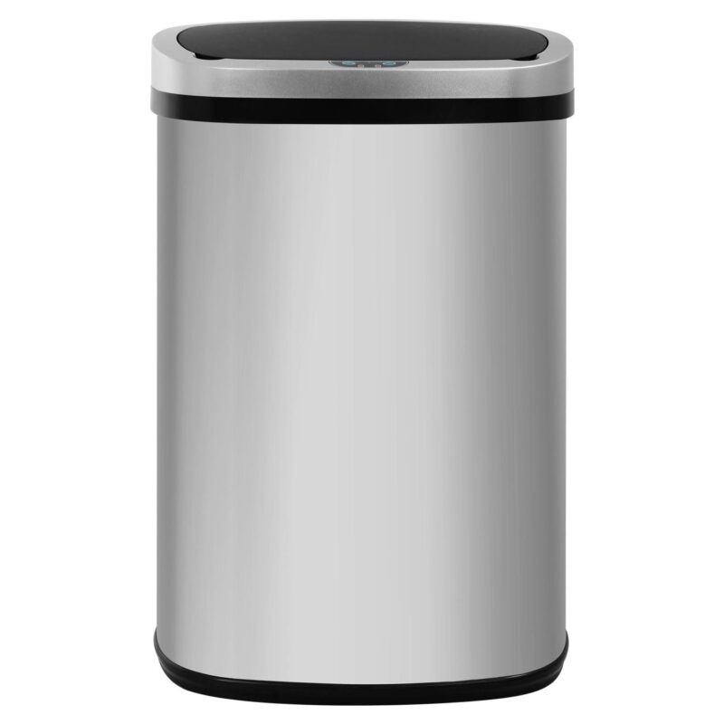 Rena 13.2 gal Motion Sensor Stainless Steel Silver Kitchen Trash Can - Image 2