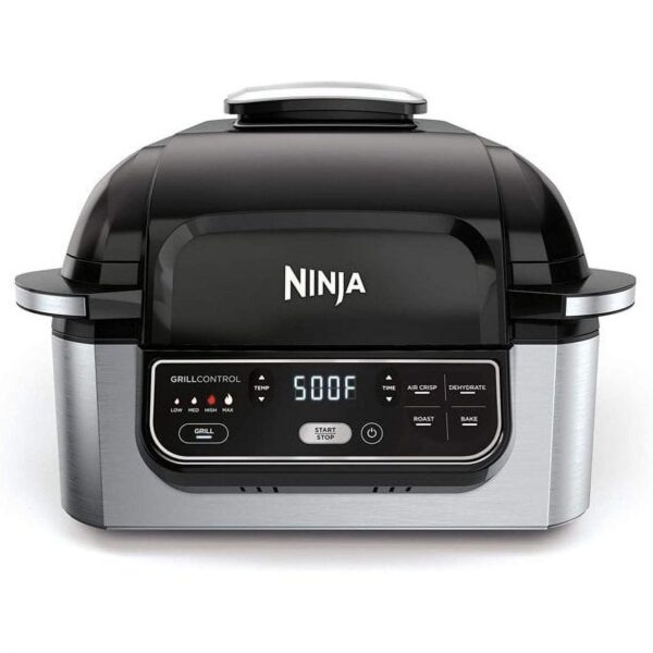 Restored NINJA Foodi AG301 5-in-1 4-Qt. Air Fryer, Roast, Bake, Dehydrate Indoor Grill (Refurbished)