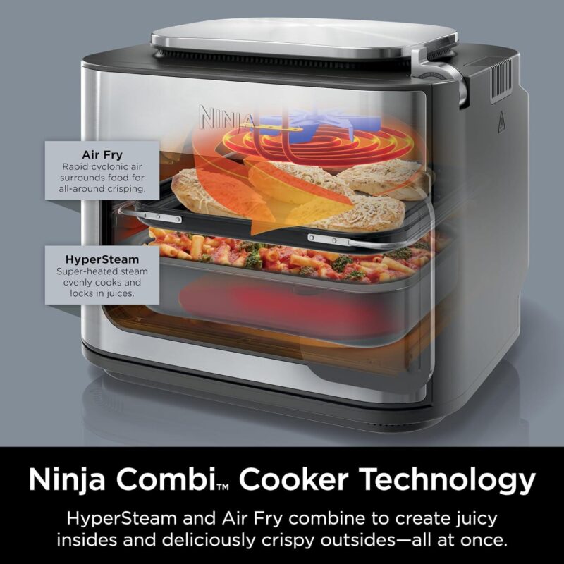 Restored Ninja R-SFP701 14-in-1 Multicooker, Oven and Air Fryer, 15-Min Meals, 3 Accessories, Grey (Refurbished) - Image 5