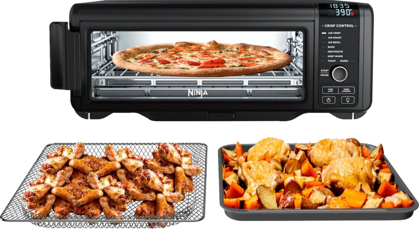 Restored Ninja SP101 Foodi 8-in-1 Digital Air Fry, Large Toaster Oven (Black)- (Refurbished) - Image 4